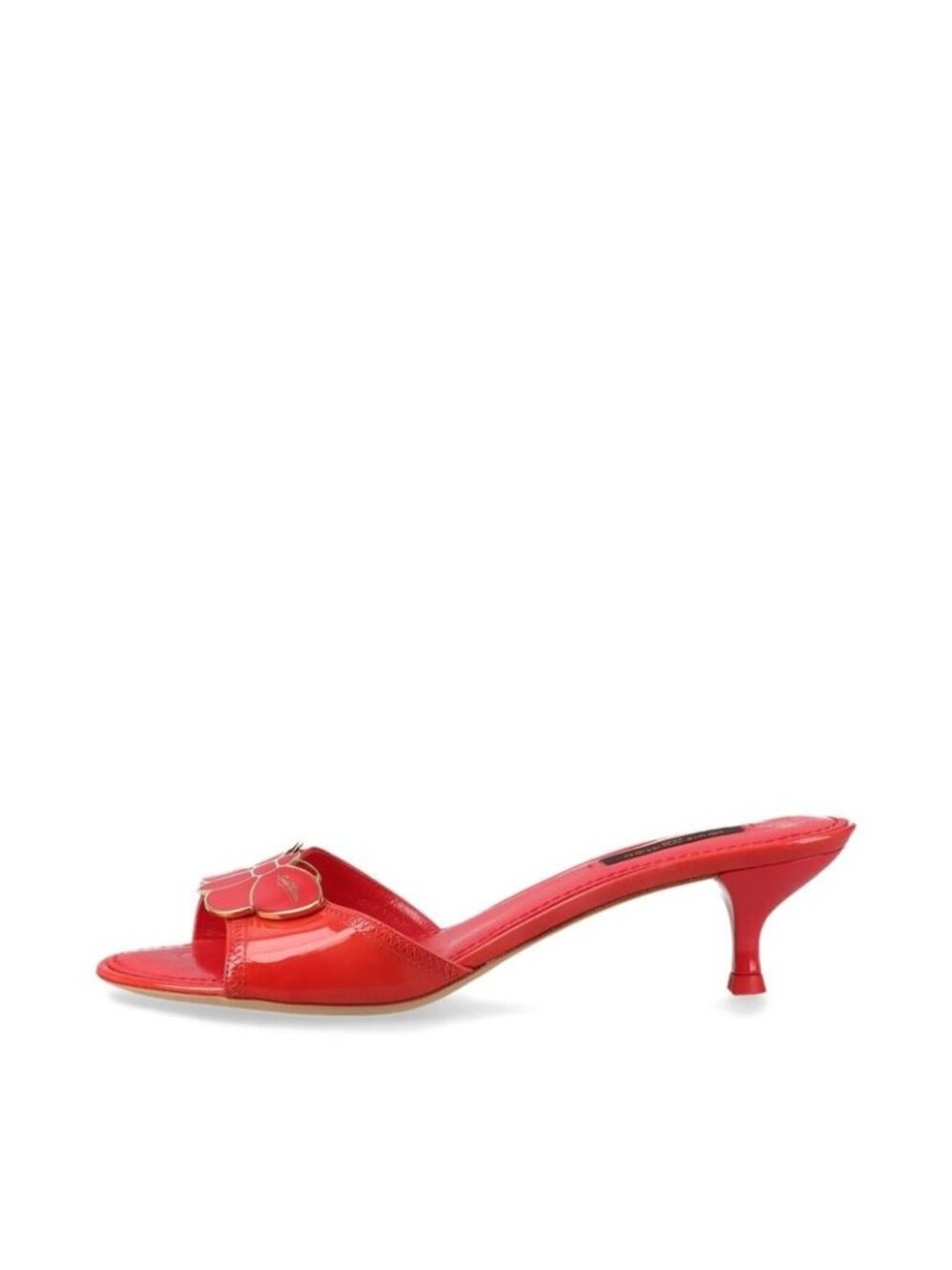 Louis Vuitton 08 Butterfly V Mark Patent Leather Mules 35 Bl0048 Red - Picture 2 of 15